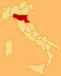 Cartina della emilia-romagna