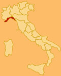 Cartina della liguria