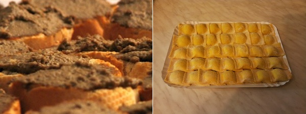 Crostini di fegatini e tortelli alla mugellana